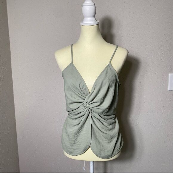 Flawless Sage Green Aurelia Tie Front Cami Women's Size Medium - Picture 10 of 14